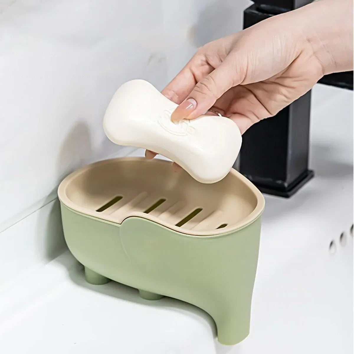 Double Layer Creative Cute Soap Box