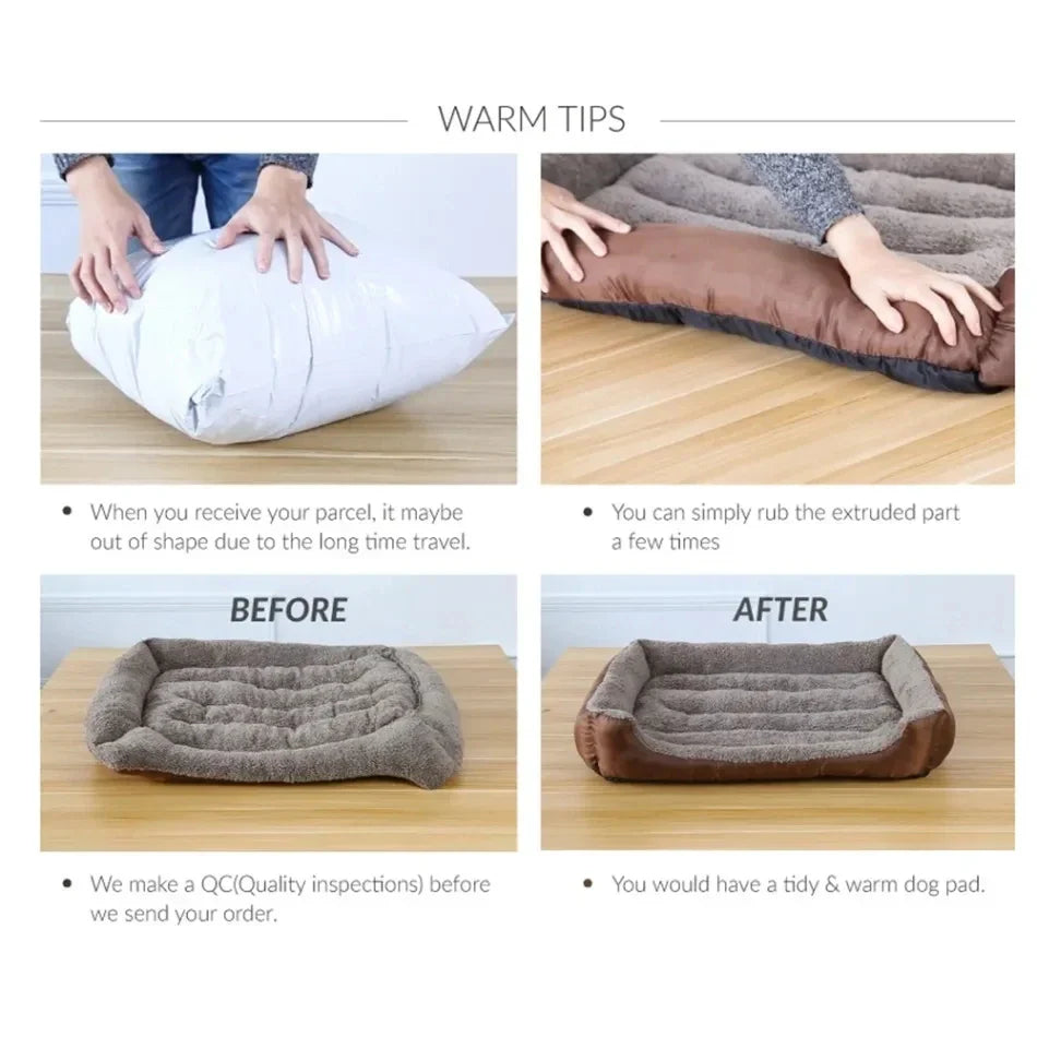 Pet  Plush Kennel Summer Washable Mat Bed