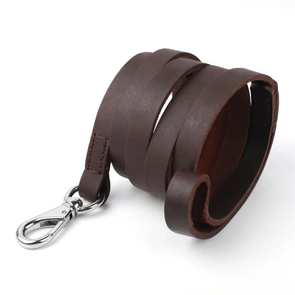 Dog Outdoor Durable Leather Leash