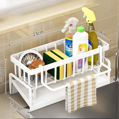 Kitchen Drainage Rag Storage Shelf