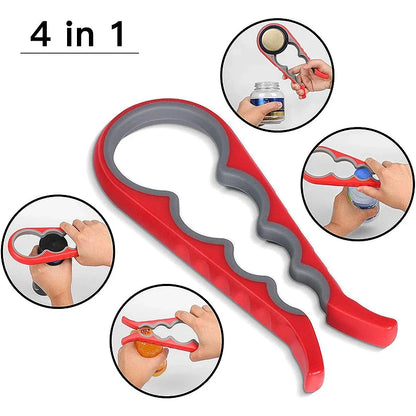 Multifunctional Four-In-One Cap Opener