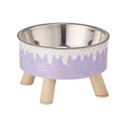 Pet Fashion Cartoon Colorful Feeding Water Bowl