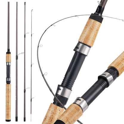 Ultra Light Wooden Handle Spinning Rod