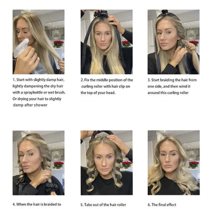 Heatless Hair Curlers Curling Rod