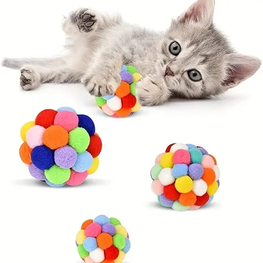 Cat Plush Elastic Ball Toy