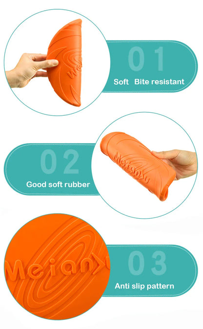 Dog Silicone Flying Disc Chew Toy