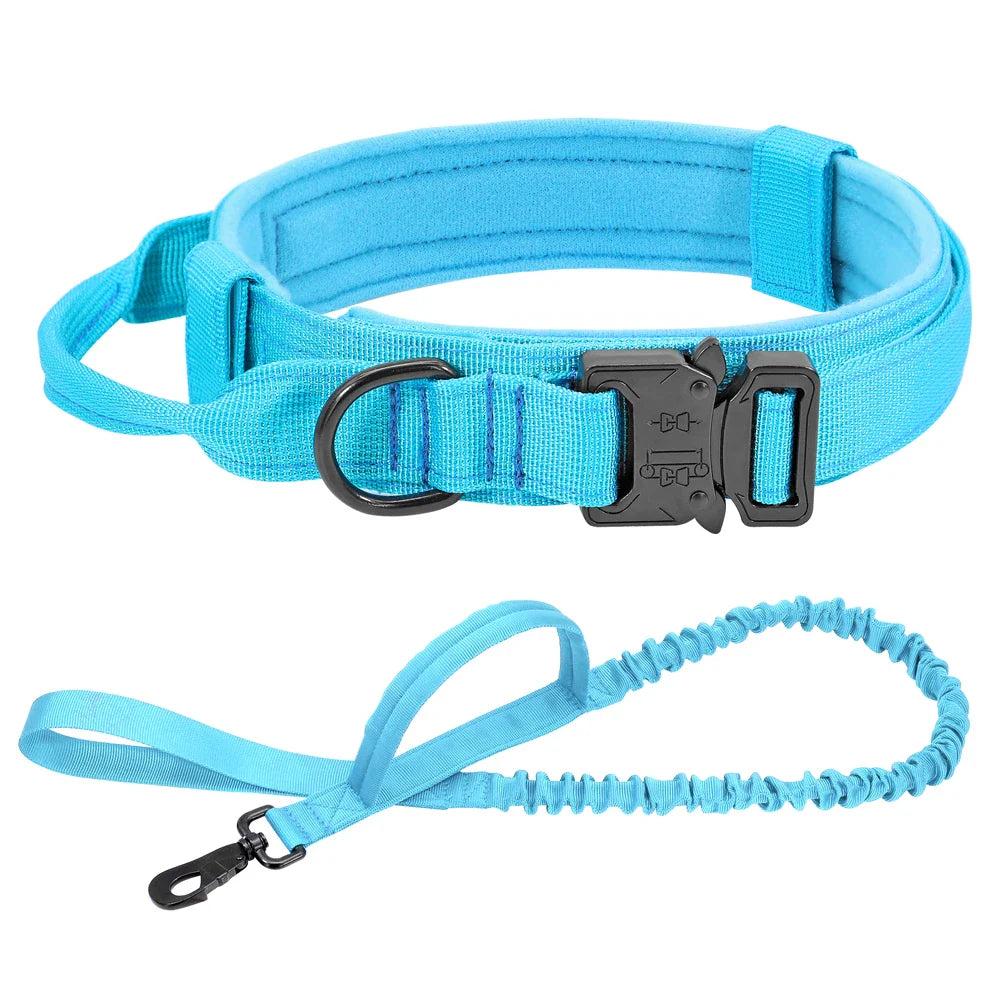 Dog Durable Tactical Collar Leash Set