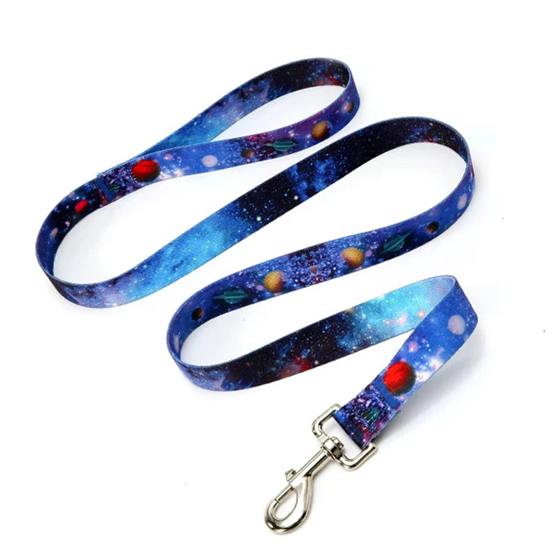 Pet Style Striped Forest Pattern Collar Leash