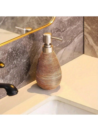 Retro Style Ceramic Push-Type Soap Dispenser