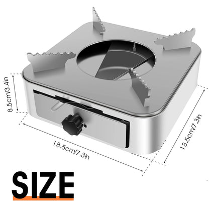 Mini  Stainless Steel Pull-Out Camping Stove