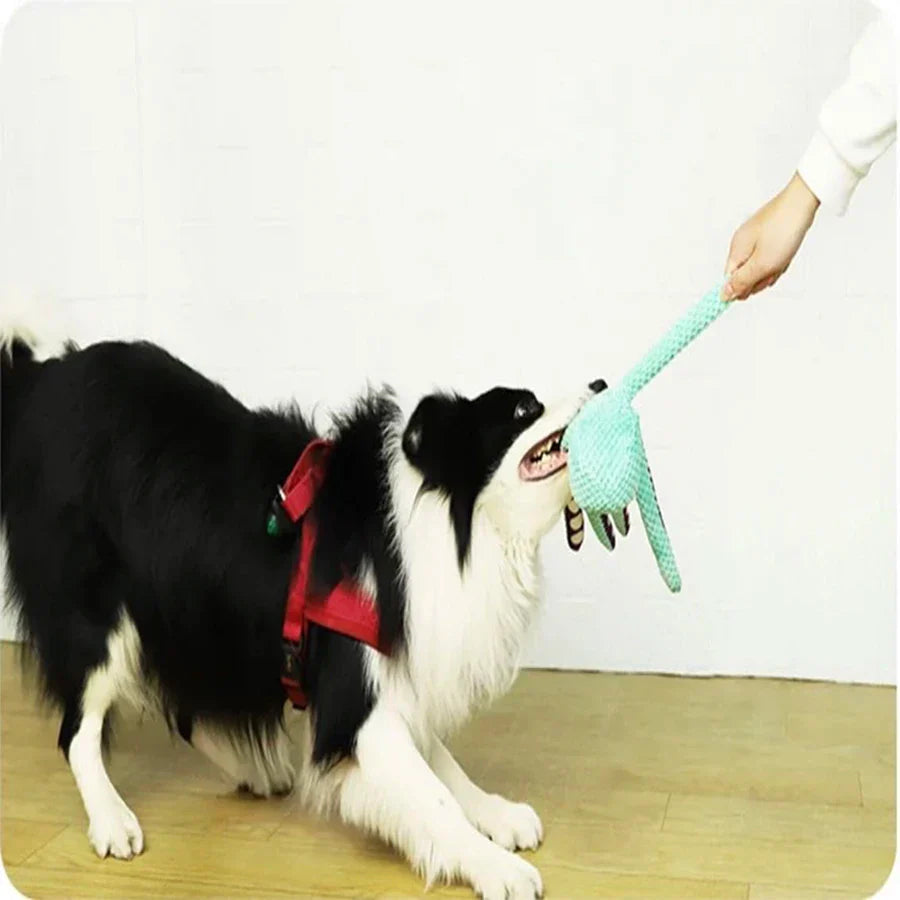 Dog Plush Octopus Interactive Sound Toy