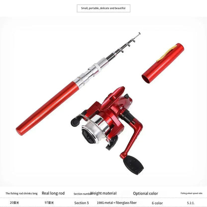 Portable Pocket Telescopic Mini Fishing Pole Pen