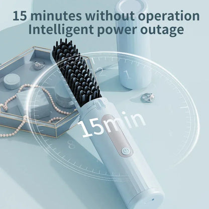 Wireless Electric Heating Straight Hair Comb