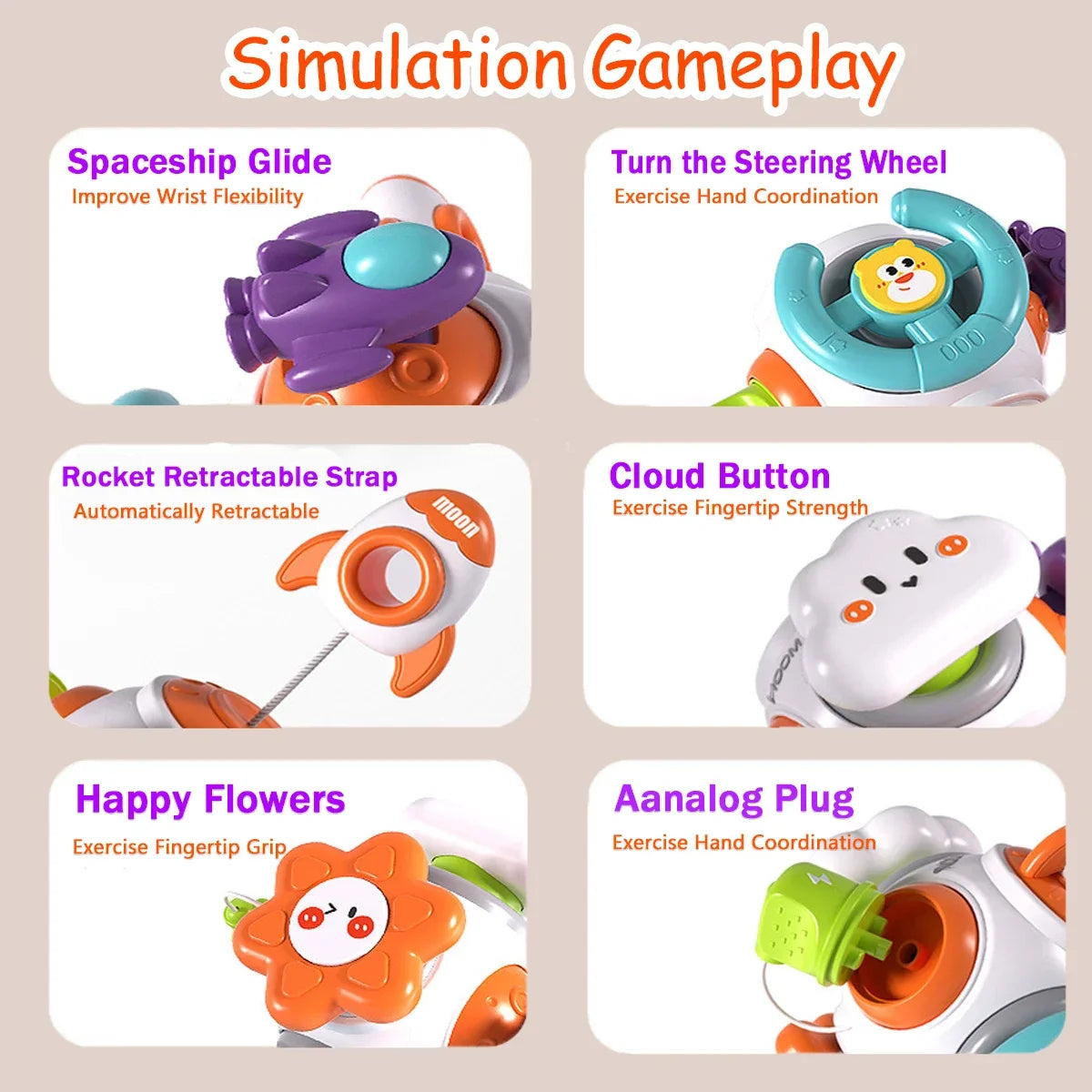 Kids Educational Cube Hand Box Toy