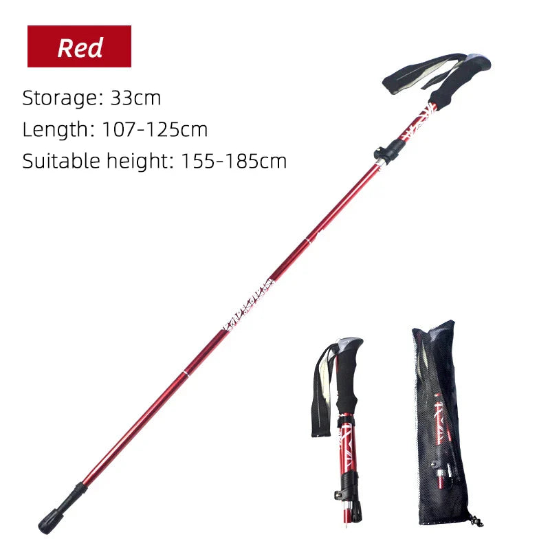 Outdoor Portable Fold Walking Hiking Stick