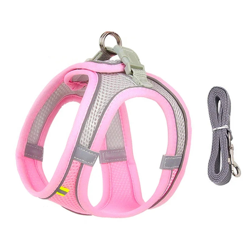 Dog Adjustable Harness Vest Set