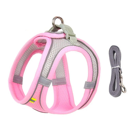 Dog Adjustable Harness Vest Set