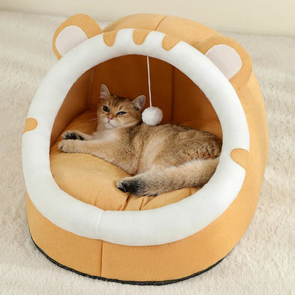 Cat Kitten Cave Cushion Warm Sleeping House
