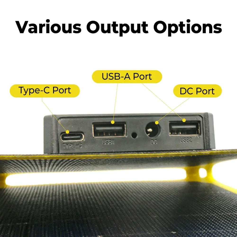 Camping Hiking Solar Charging USB Battery