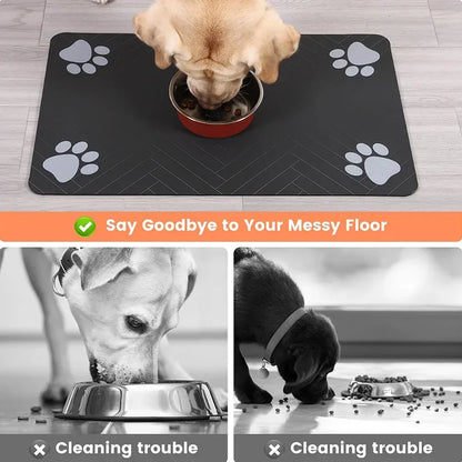 Dog Quick Dry Waterproof Food Bowl Mat