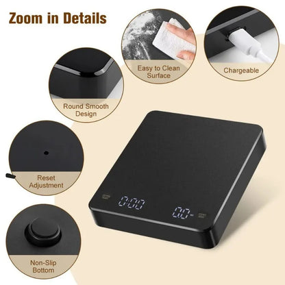 LED Screen Digital Coffee Scale
