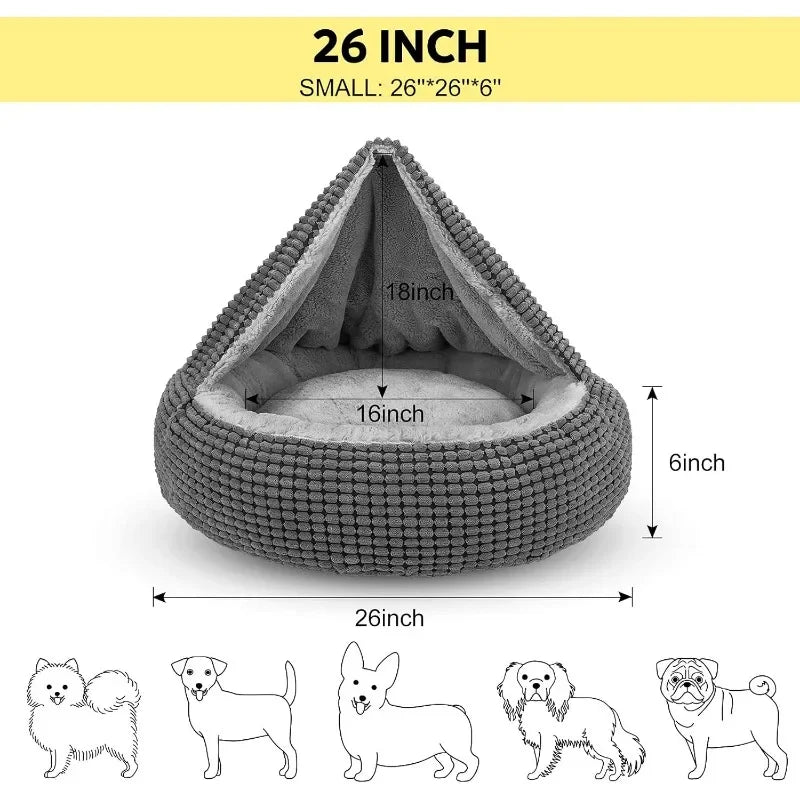 Bed Soft Plush Cozy Attached Blanket Bed