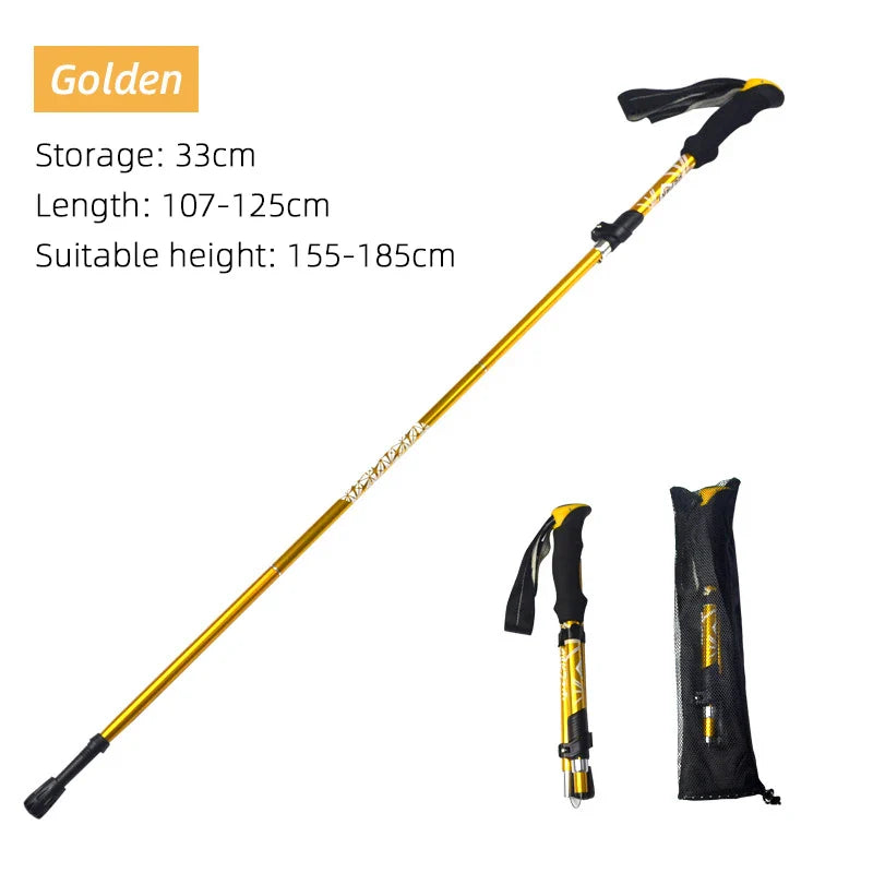 Outdoor Portable Fold Walking Hiking Stick
