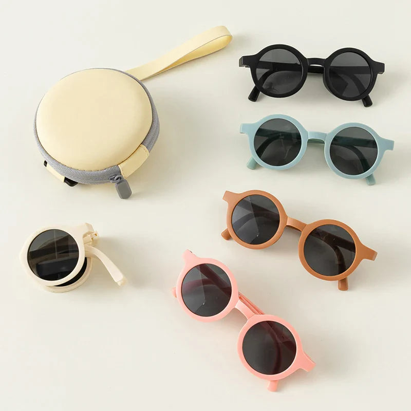Kids Sun Protection Sunglasses+Storage Box
