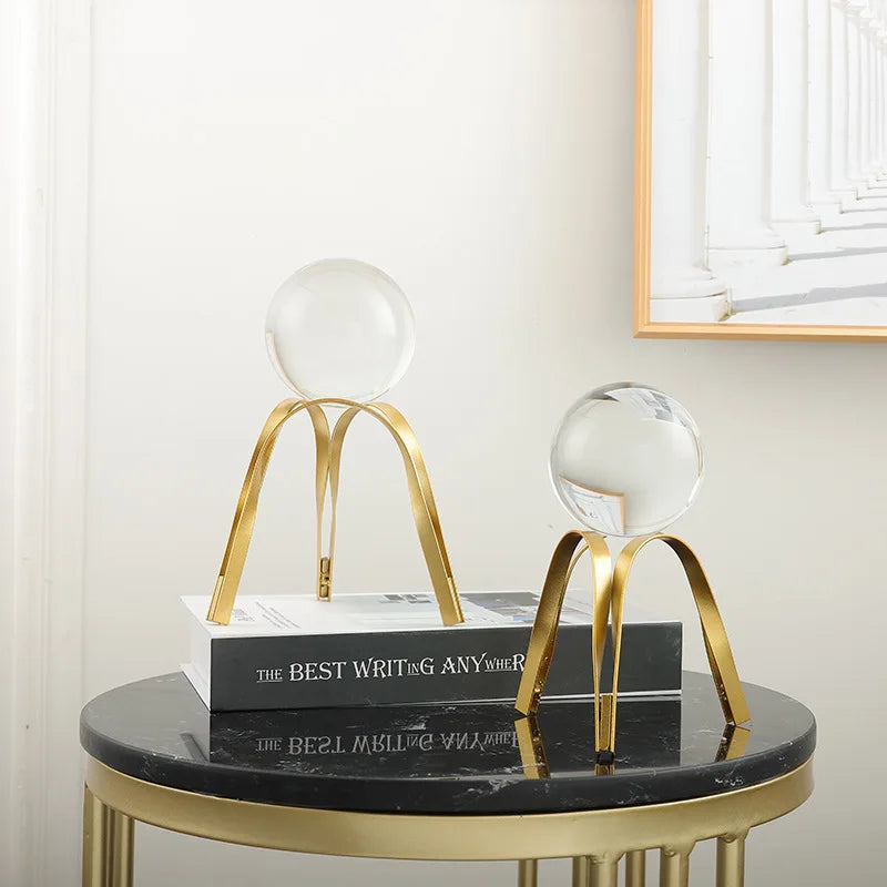Nordic Light Luxury Crystal Ball Ornaments