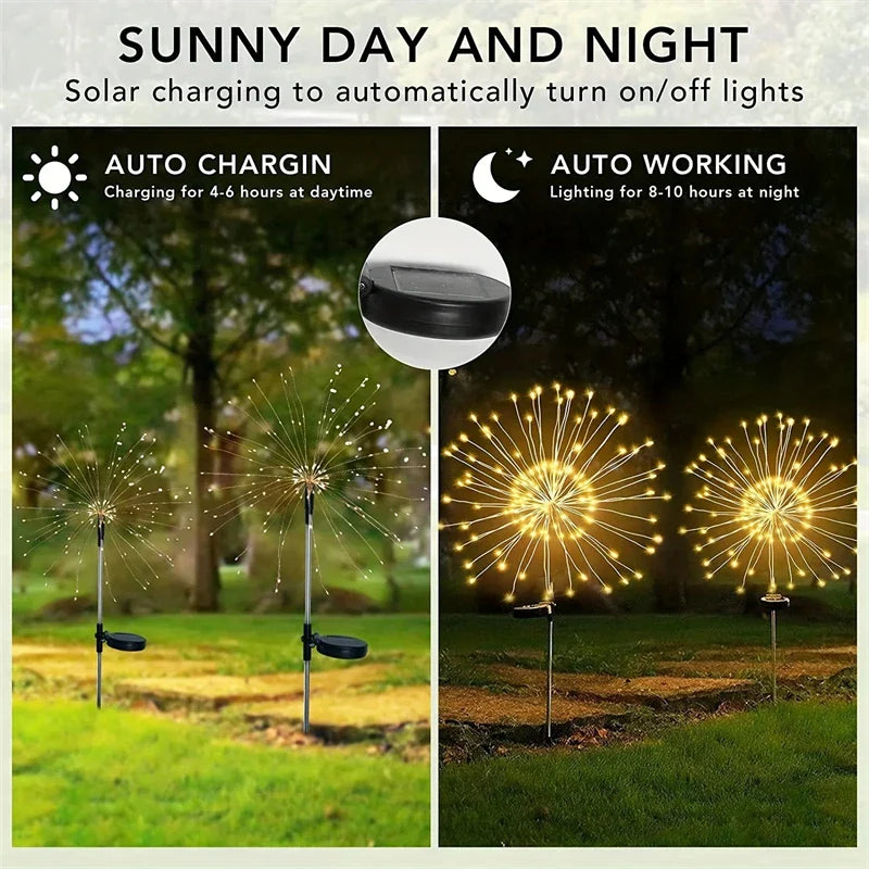 Outdoor Waterproof Solar Firework Light