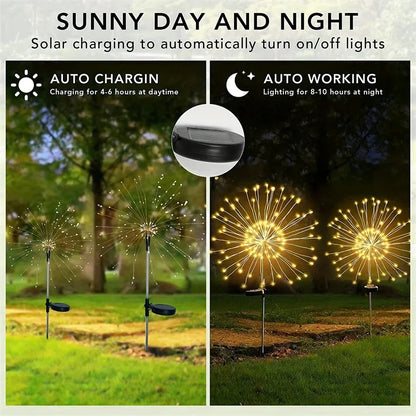 Outdoor Waterproof Solar Firework Light
