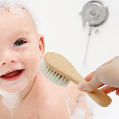 Baby Soft Wood  Hair Brush