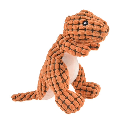 Dog Plush Dinosaur Interactive Chew Toy