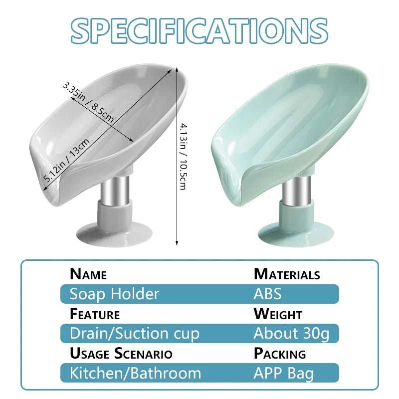 Drain Water Leaf Shape Soap Box