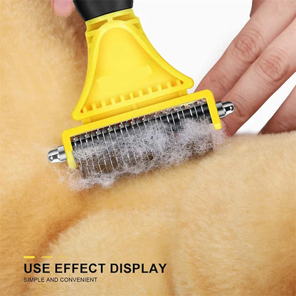 Pets Two-Sided Shedding Grooming Brush