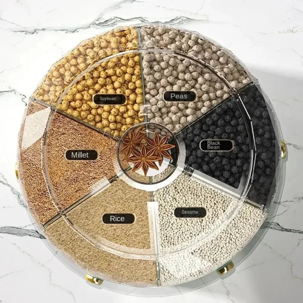 Kitchen 360 Degree Rotating Storage Box