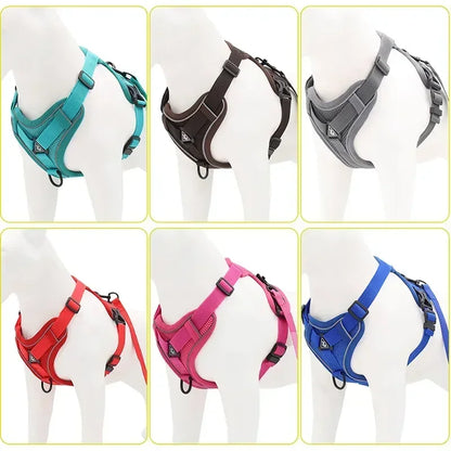 Dog Adjustable Chest Strap Harness Set