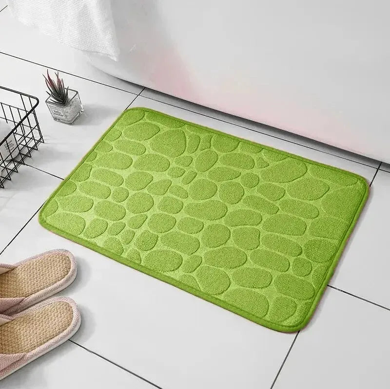 Bathroom Living Room Embossed Fiber Carpet
