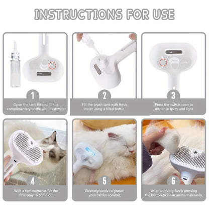 Pet Hair Removal Comb Spray Comb