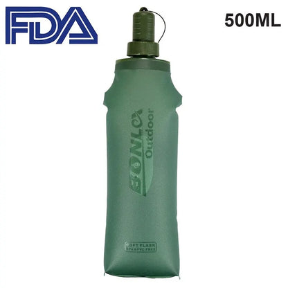 Outdoor Folding Soft Flask Drink Water Bottle