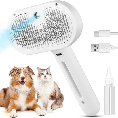 Cat Shedding & Grooming Steam Brush