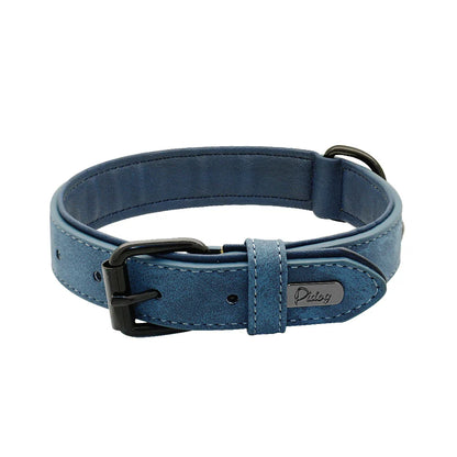 Pet Durable Real Leather Necklace Collar