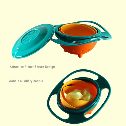 Baby 360 Degree Rotate Spill-Proof Bowl