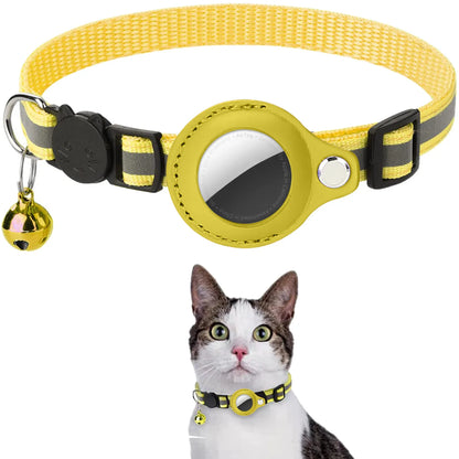 Cat Adjustable Strips Air Tag Holder Collar B