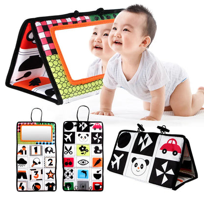 Baby Foldable Soft Book  Mirror Toy
