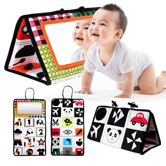Baby Foldable Soft Book  Mirror Toy