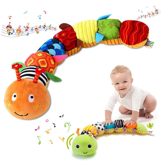 Baby Rattle Musical Caterpillar Soft Toy