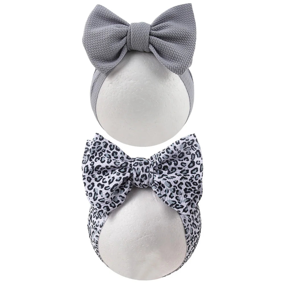 Baby Lepoard Flower Pirnt Bullet Headband