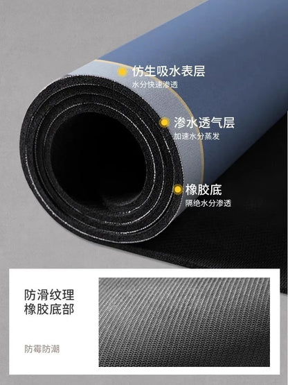 Quick Dry Bathroom Absorbent Anti Slip Floor Mat