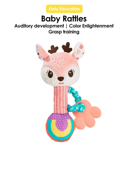 1pcs Baby Interactive Rattle Soothing Toy
